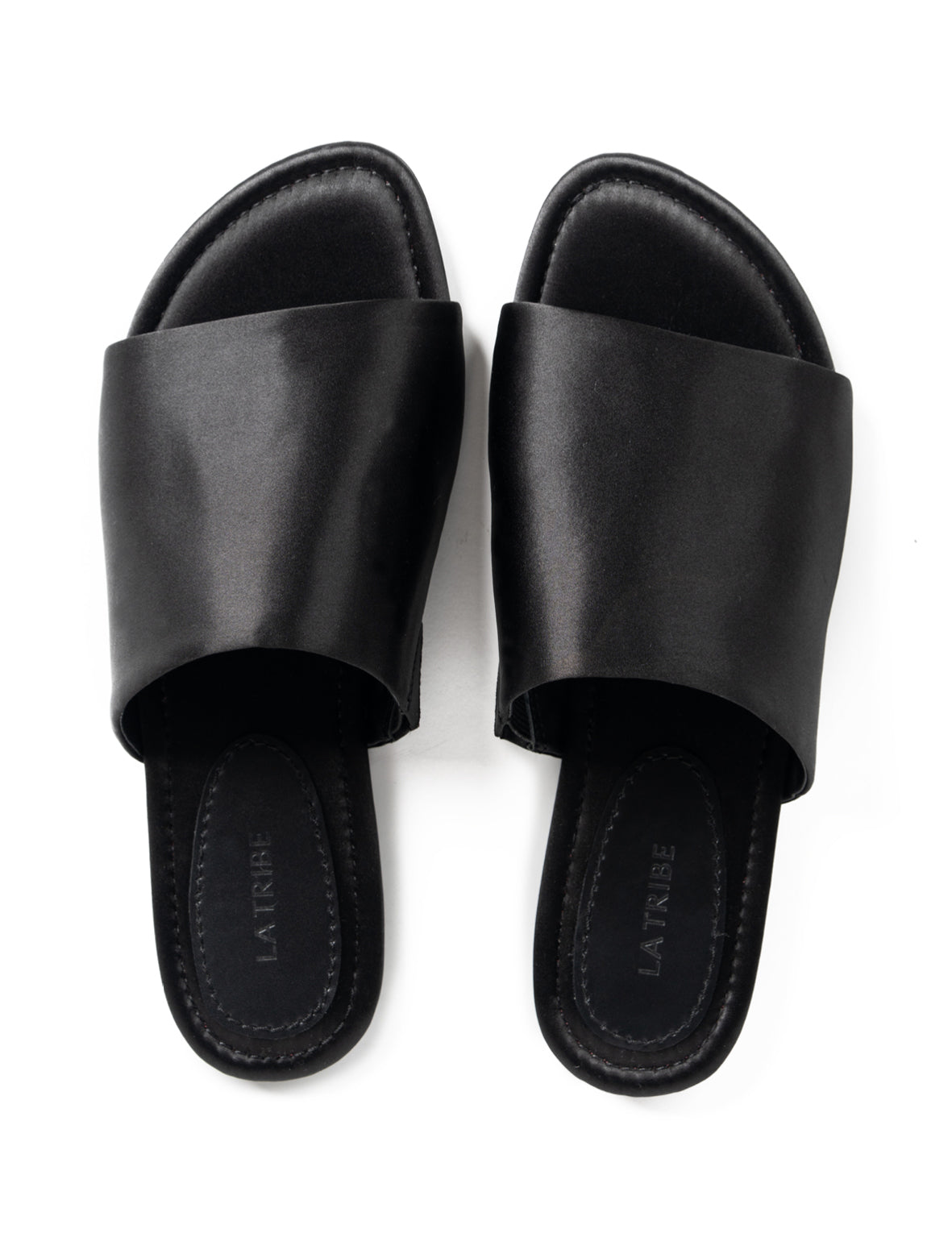 La Tribe | Simple Slide - Black Satin