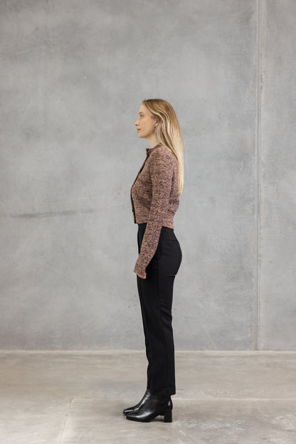 Camilla & Marc | Botticino Knit Cardigan - Black / Plum