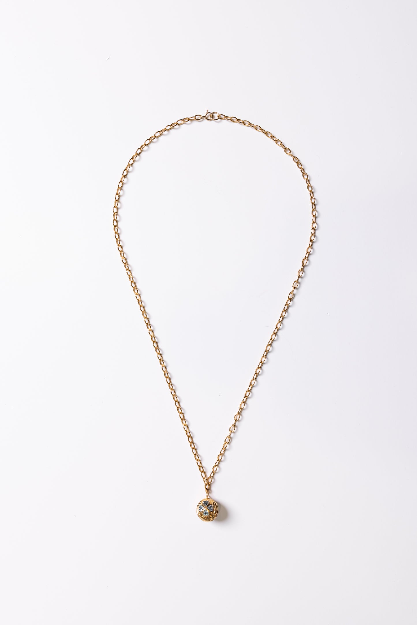 Tityaravy | Lucky Chain Necklace - Pendant / Aquamarine