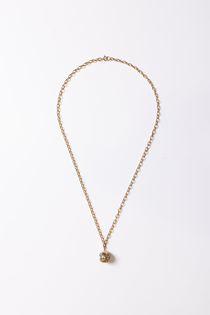Tityaravy | Lucky Chain Necklace - Pendant / Aquamarine