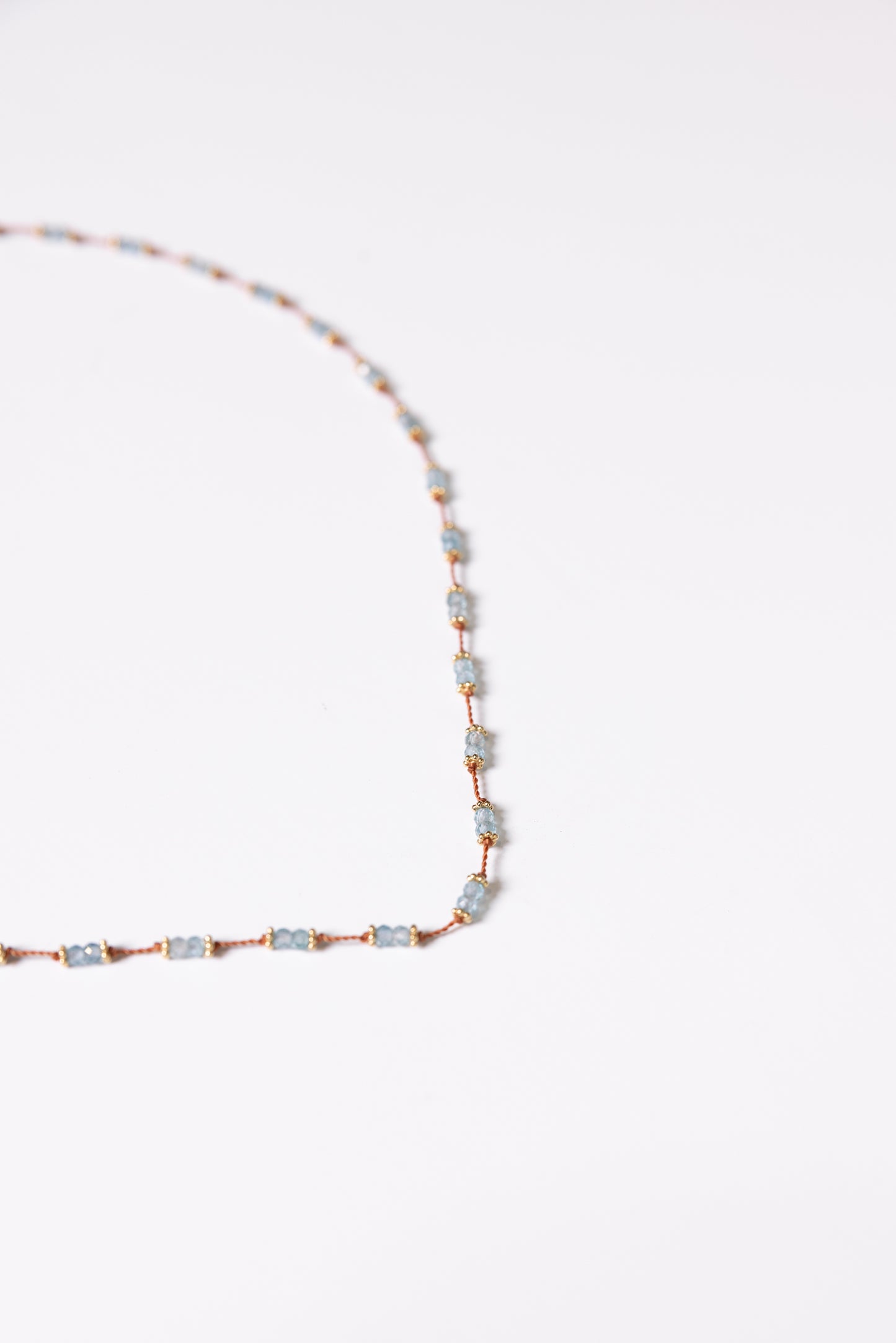 Tityaravy | Tiara Necklace G2116 - Blue Zircon