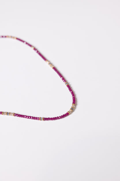 Tityaravy | Belyt Necklace 101 - Rubellite / Tanzanite