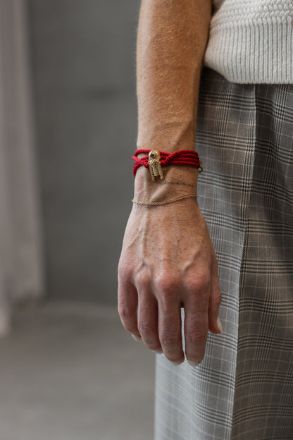 Tityaravy | Vhadee Bracelet - Micron / Cord / Rouge