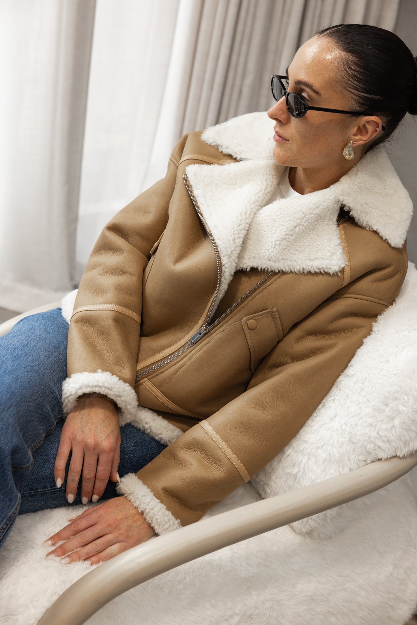 Yves Salomon | Jacket 60CM Merino Lamb - Mille Feuilles