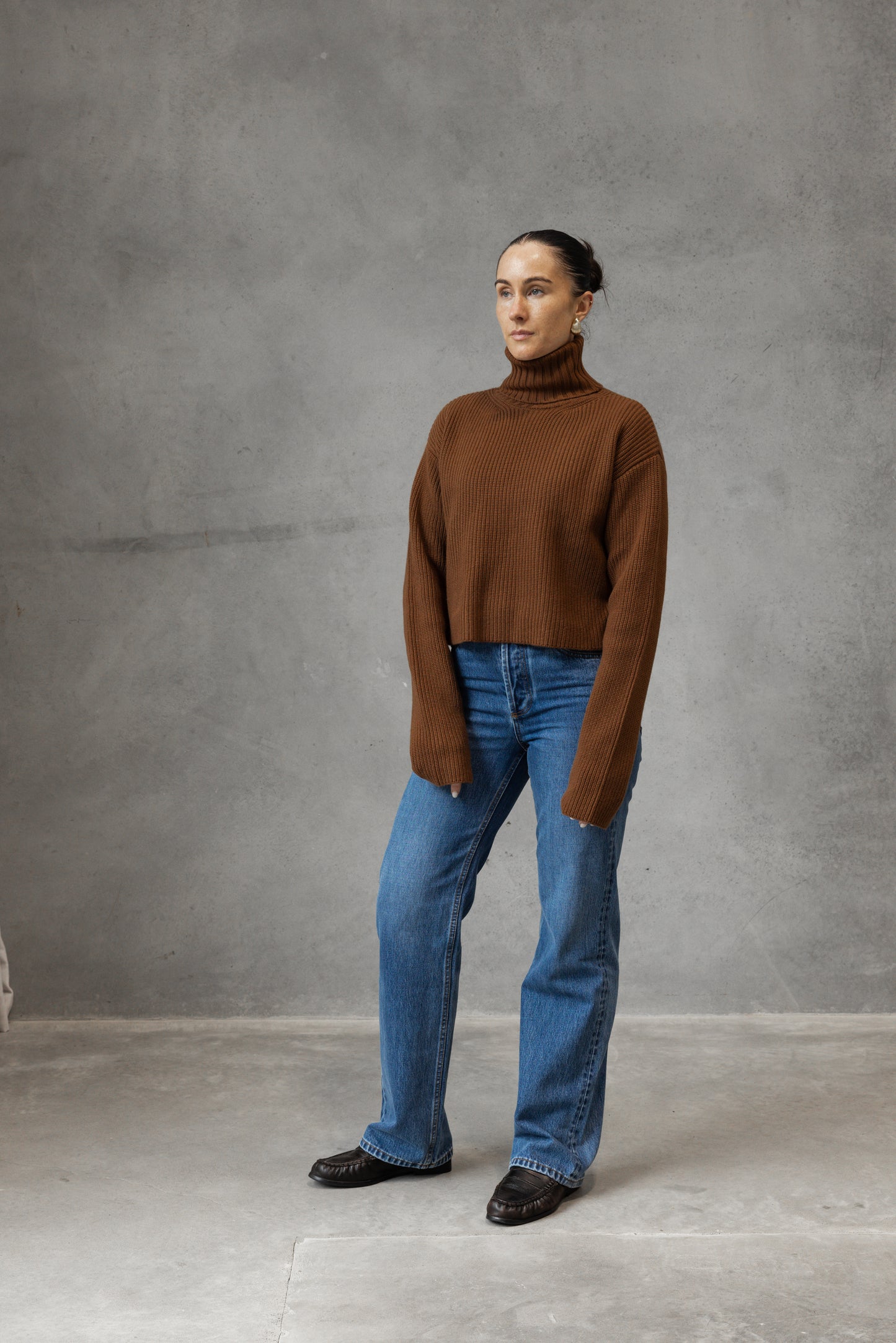 Yves Salomon | Pullover 48cm Knit Wool Cashmere - Caramel