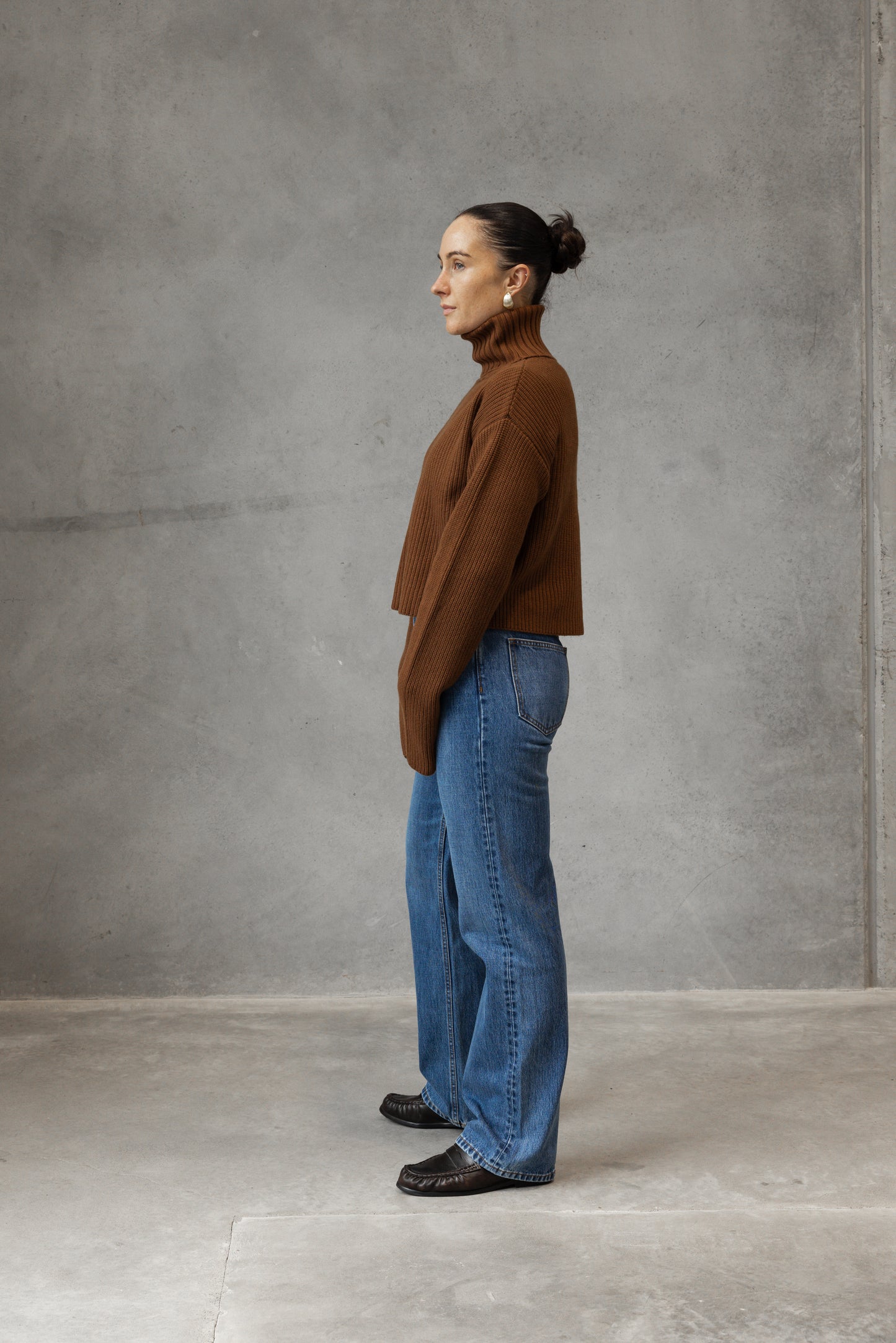 Yves Salomon | Pullover 48cm Knit Wool Cashmere - Caramel