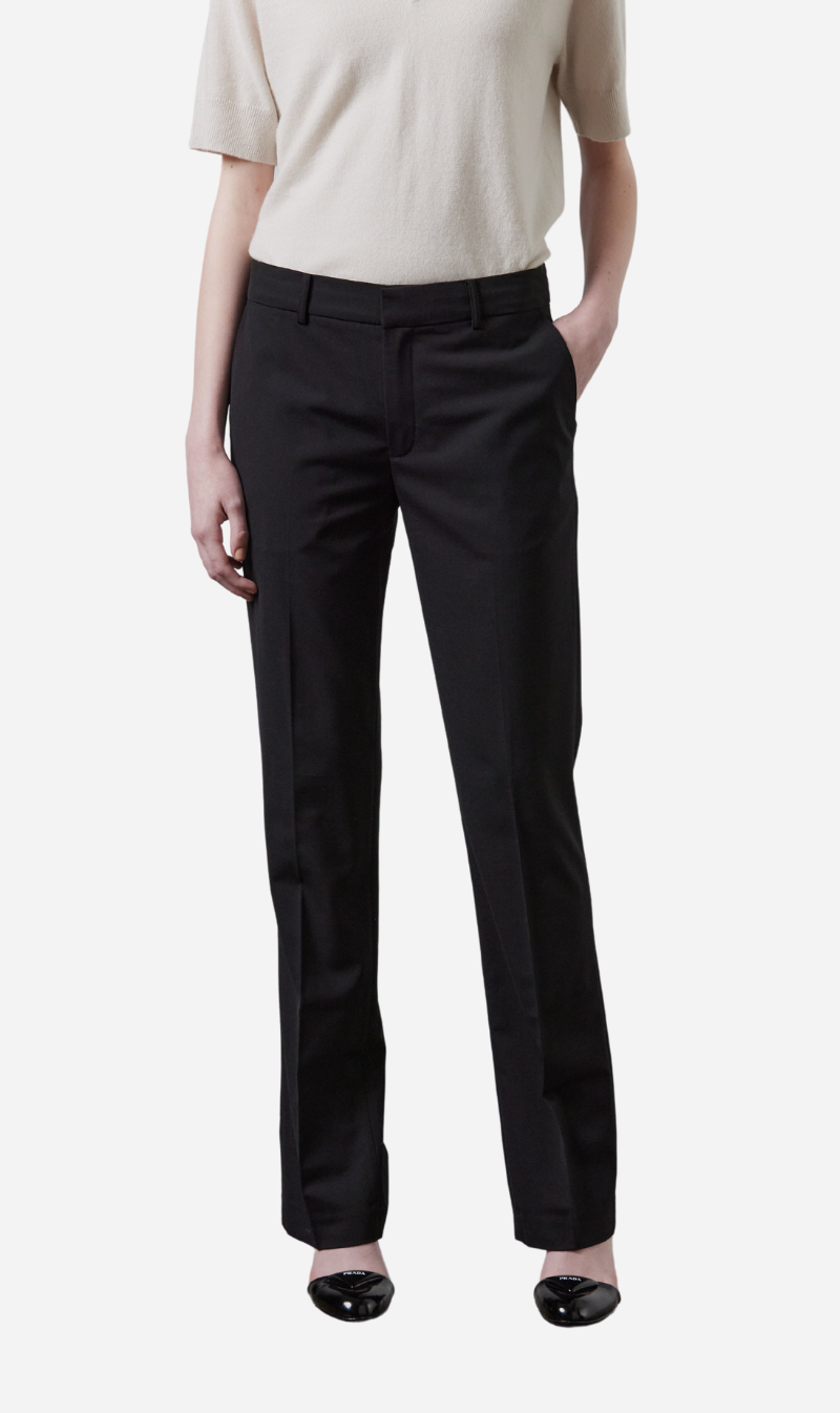 Laing | Bronson Mid Rise Split Hem Pant - Black