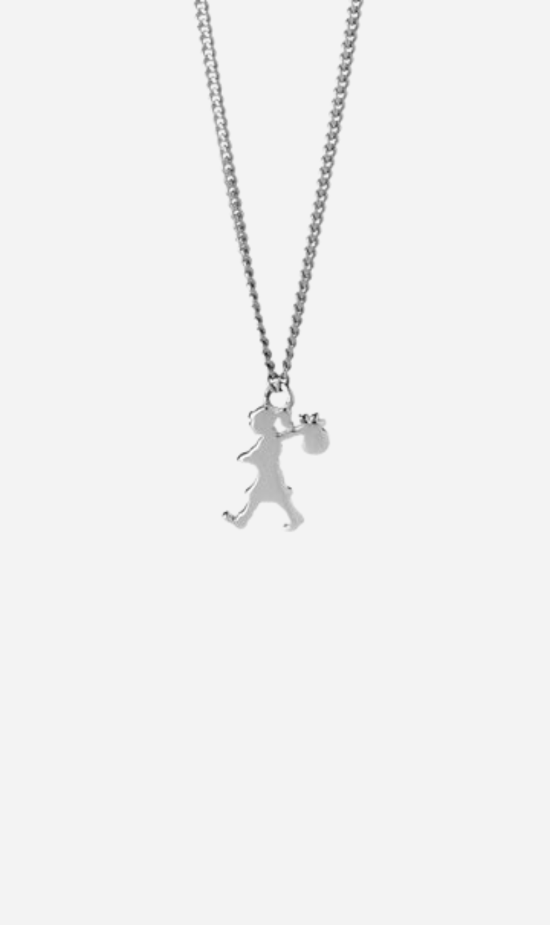 Karen Walker | Mini Runaway Girl Necklace - Silver