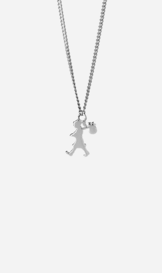 Karen Walker | Mini Runaway Girl Necklace - Silver