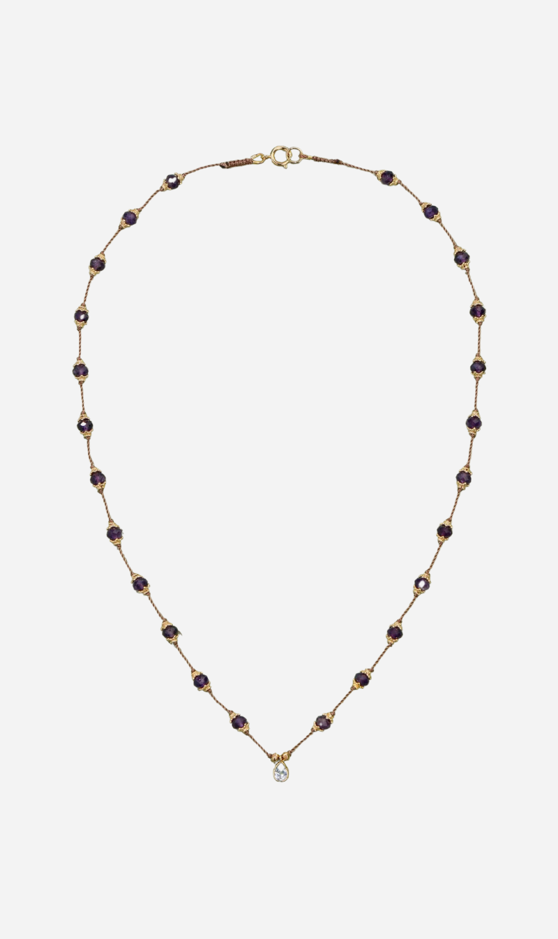 Tityaravy | Sriphala Talisman - Amethyst/Blue Topaz