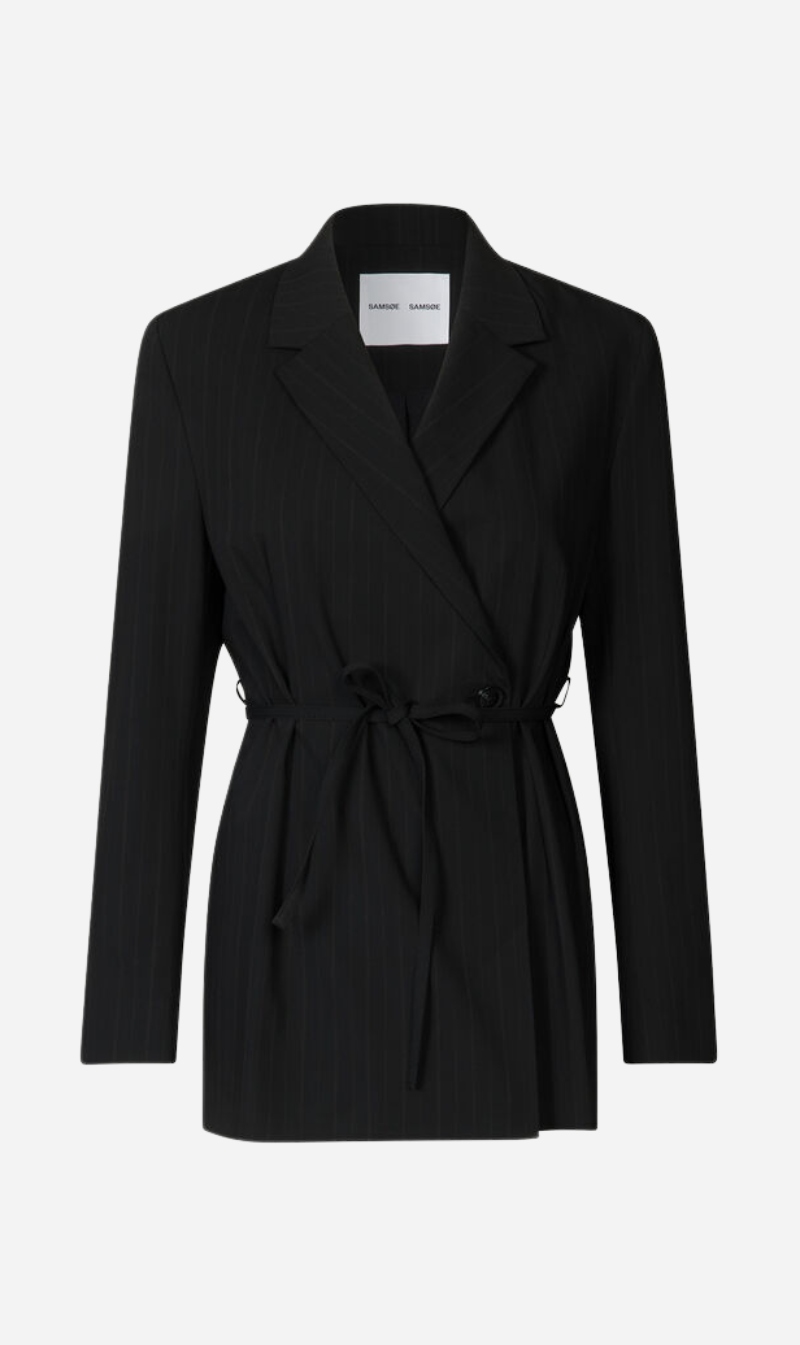 Samsoe Samsoe | Salot Blazer - Black Pinstripe