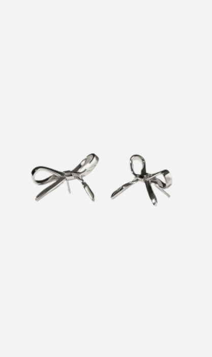 Meadowlark | Bow Earrings Medium - Sterling Silver