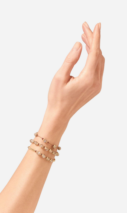 Tityaravy | Sriphala Thread Bracelet - Citrine/Garnet