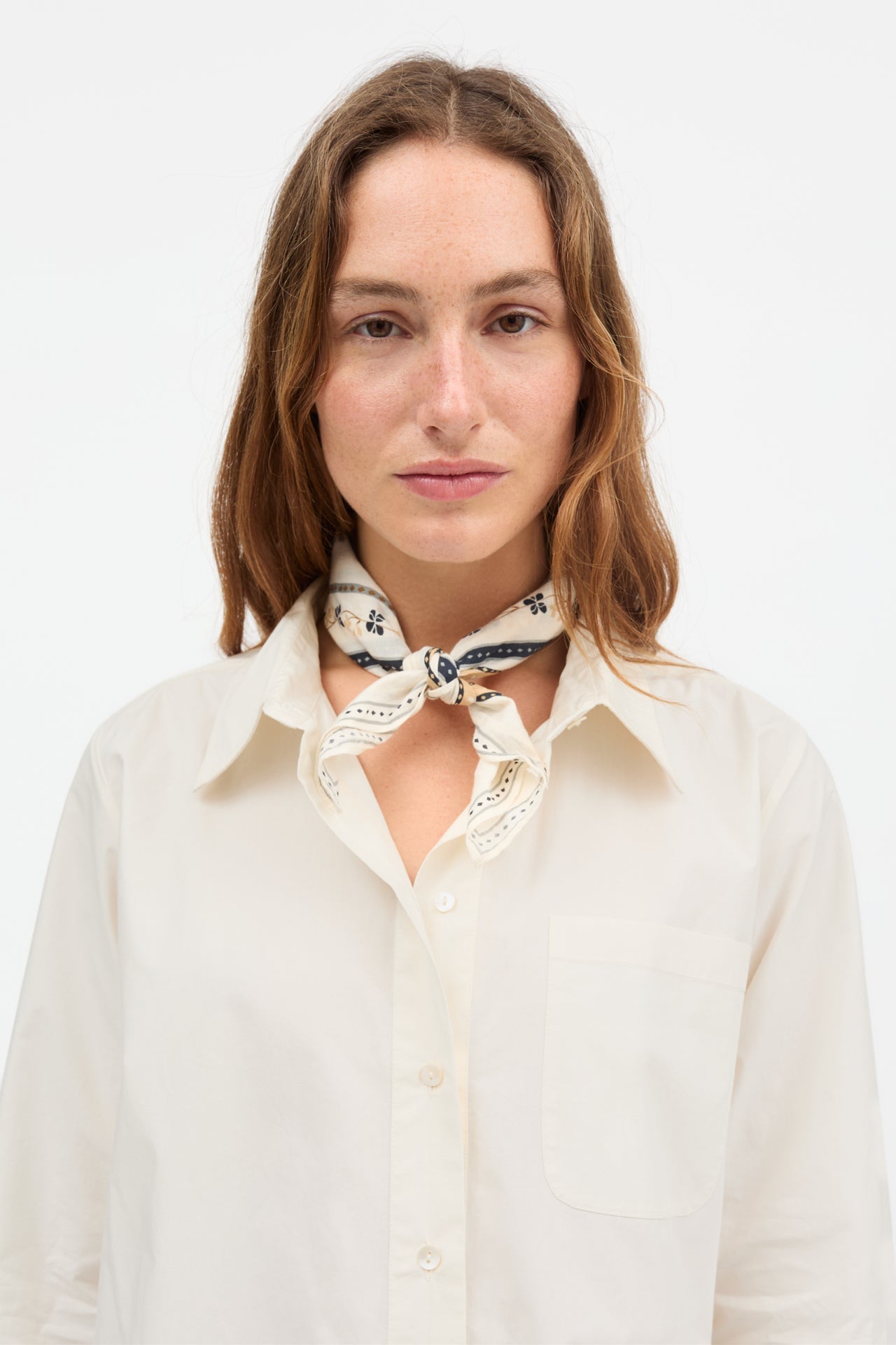 Skall Studio | Skall Floral Scarf - Ivory