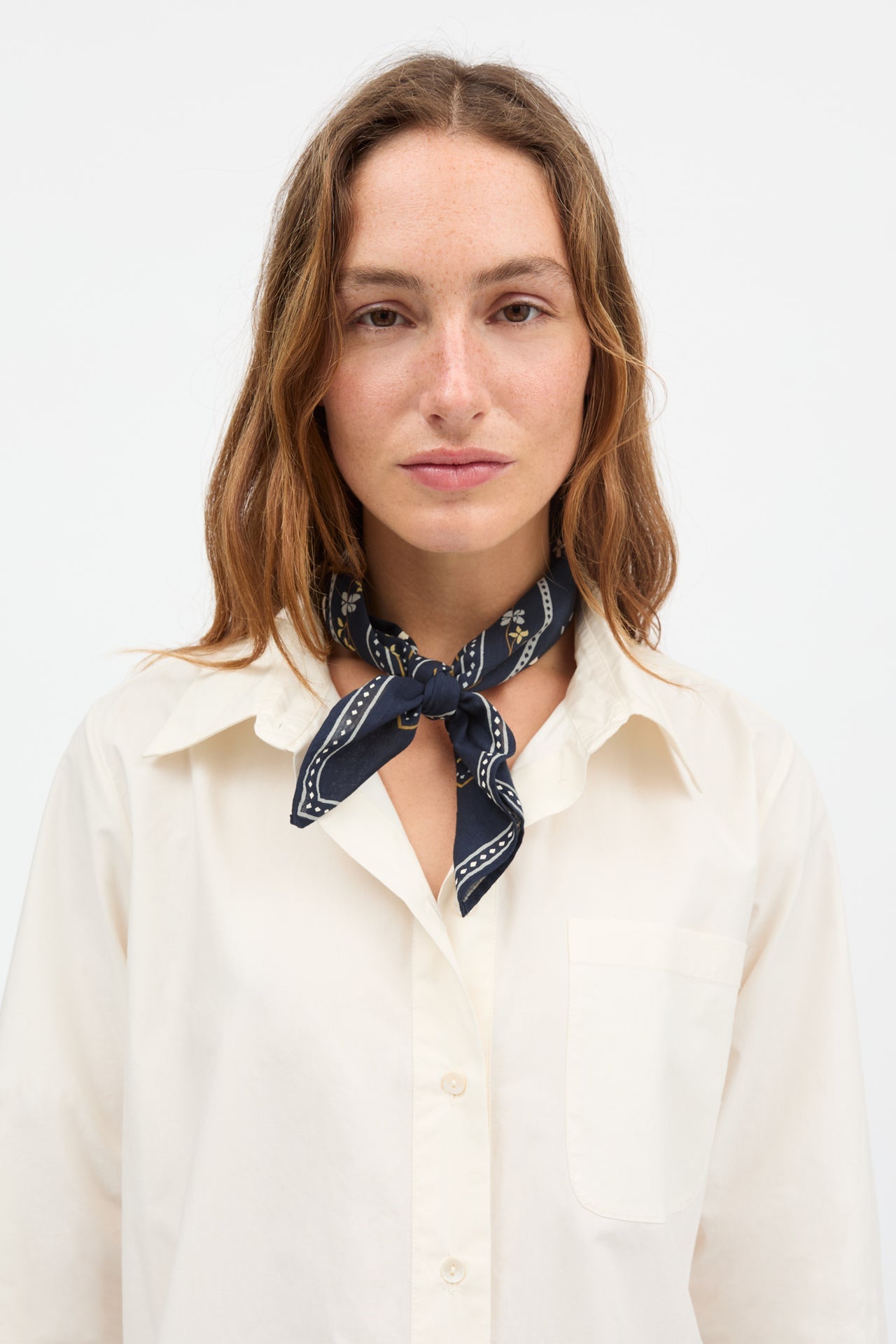 Skall Studio | Skall Floral Scarf - Navy