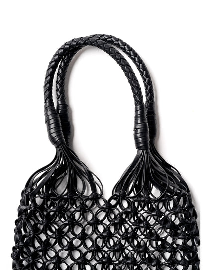La Tribe | Small Flower Tote - Black