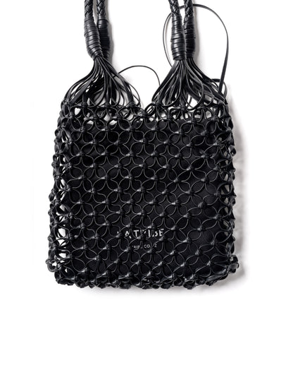 La Tribe | Small Flower Tote - Black