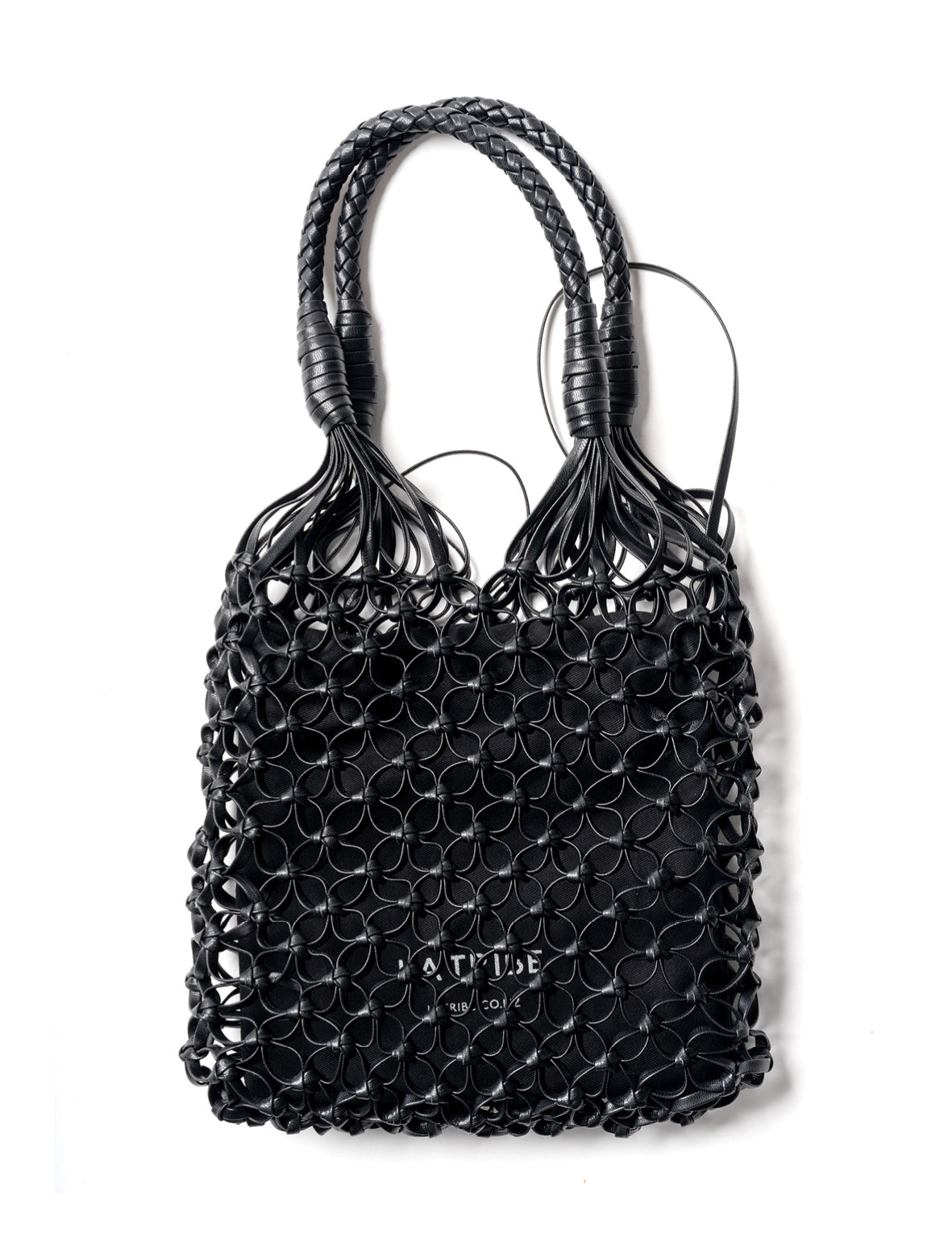 La Tribe | Small Flower Tote - Black