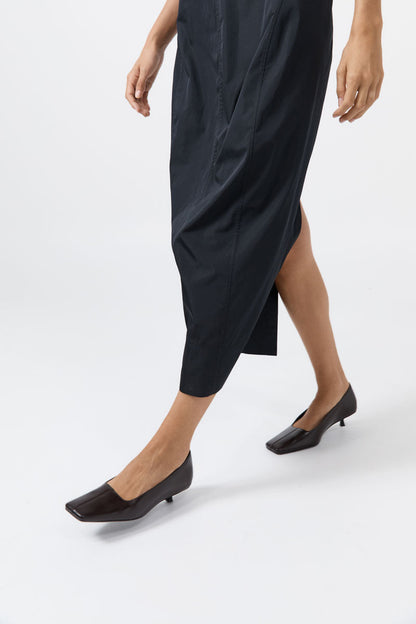 St Agni | Square Toe Pump - Coffee
