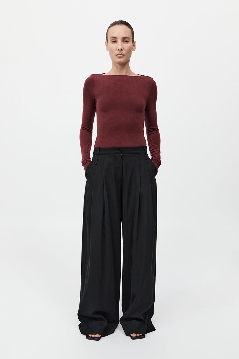 St Agni | Double Loop Pants - Black