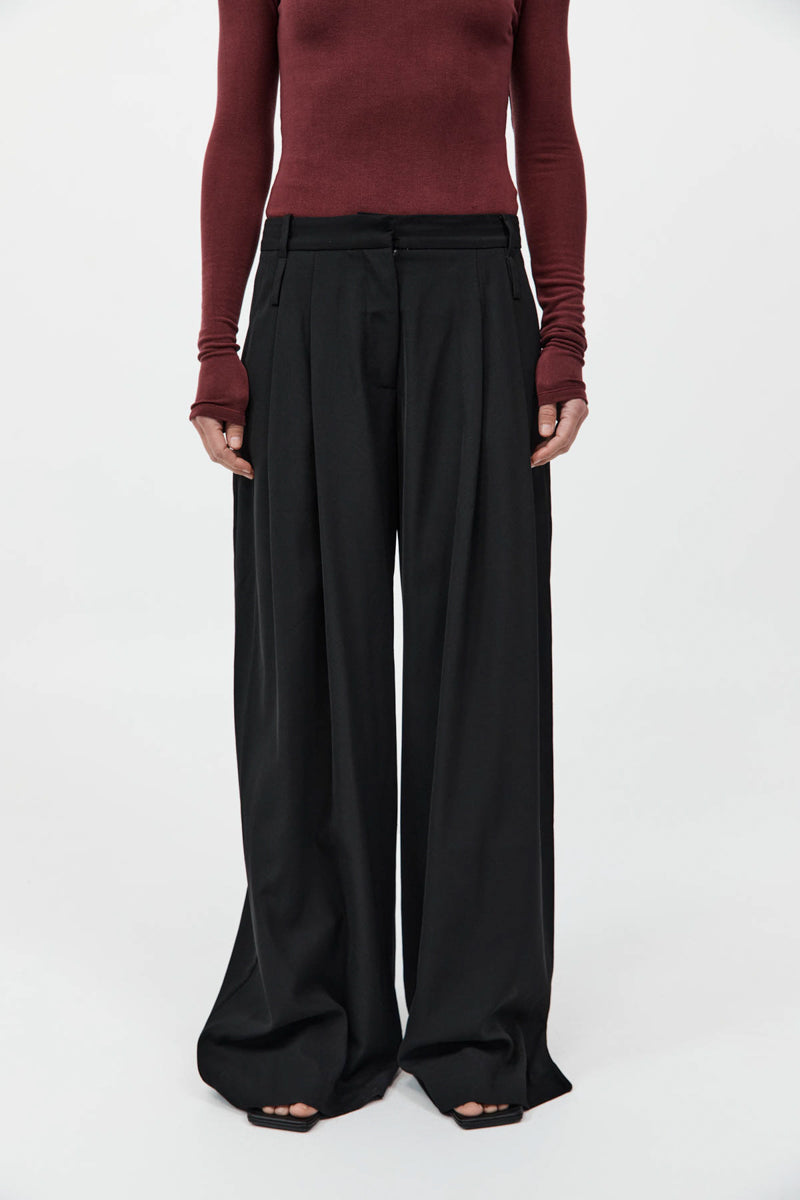 St Agni | Double Loop Pants - Black