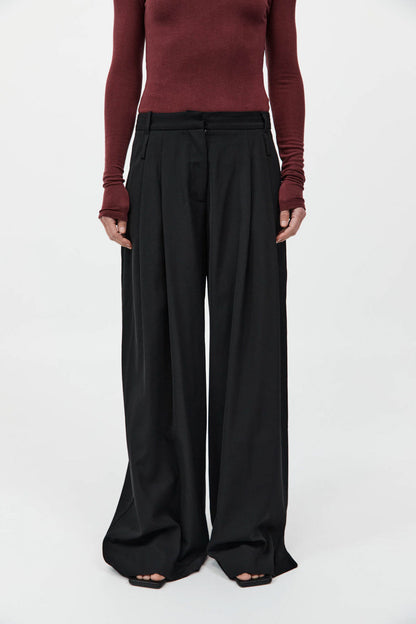 St Agni | Double Loop Pants - Black