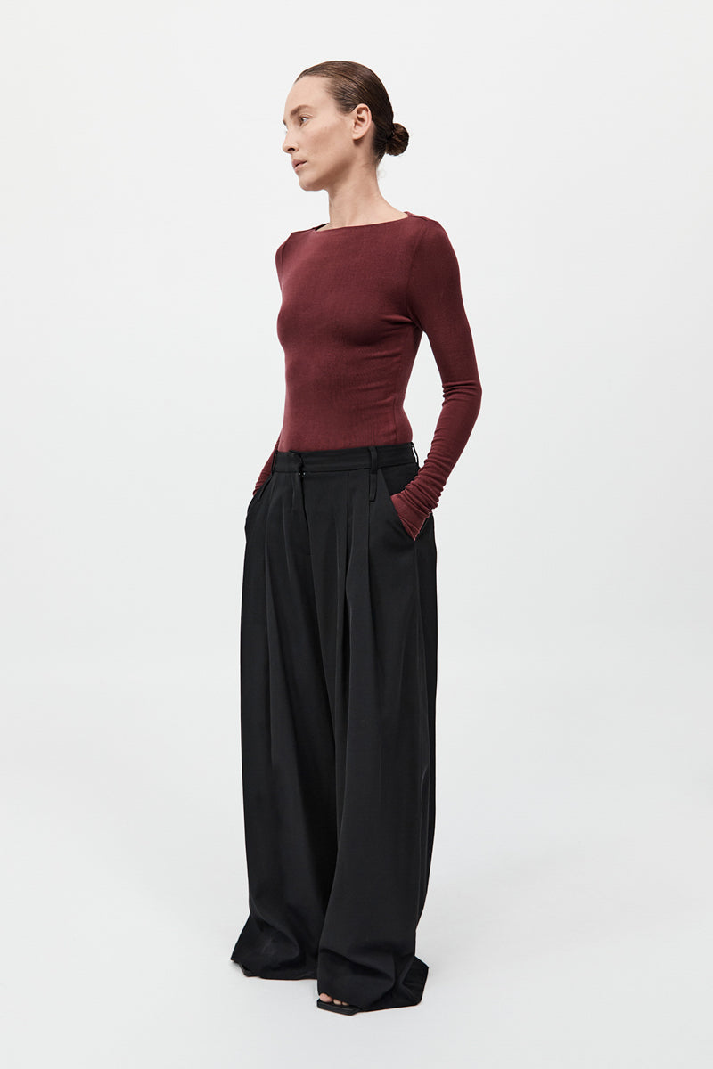 St Agni | Double Loop Pants - Black