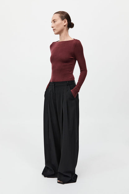 St Agni | Double Loop Pants - Black