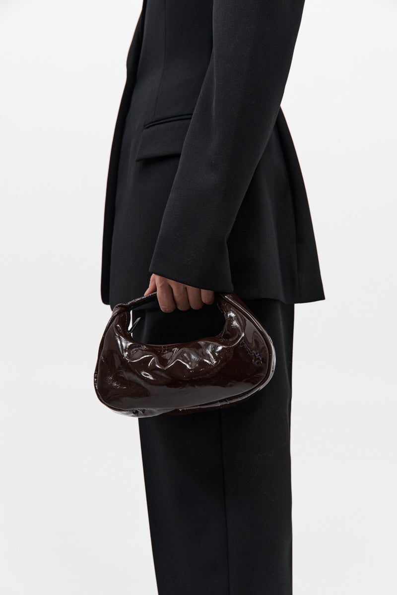 St Agni | Mini Bon Bon Bag - Patent Fudge