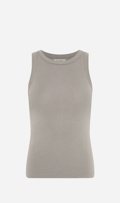 St Agni | Organic Cotton Bateau Tank - Slate