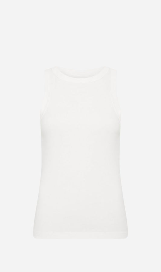 St Agni | Organic Cotton Bateau Tank - White