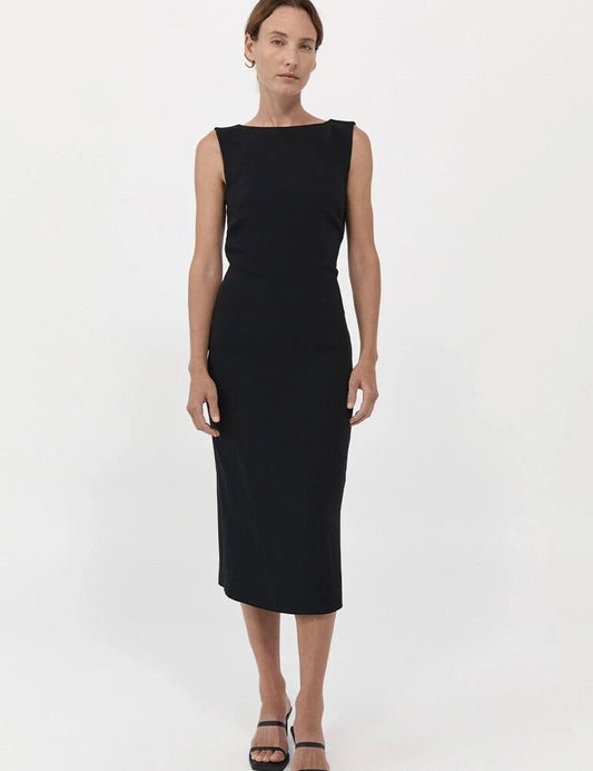 St Agni | Cut Out Midi Dress - Black