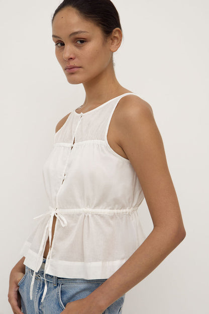 Assembly Label | Suzie Top - White