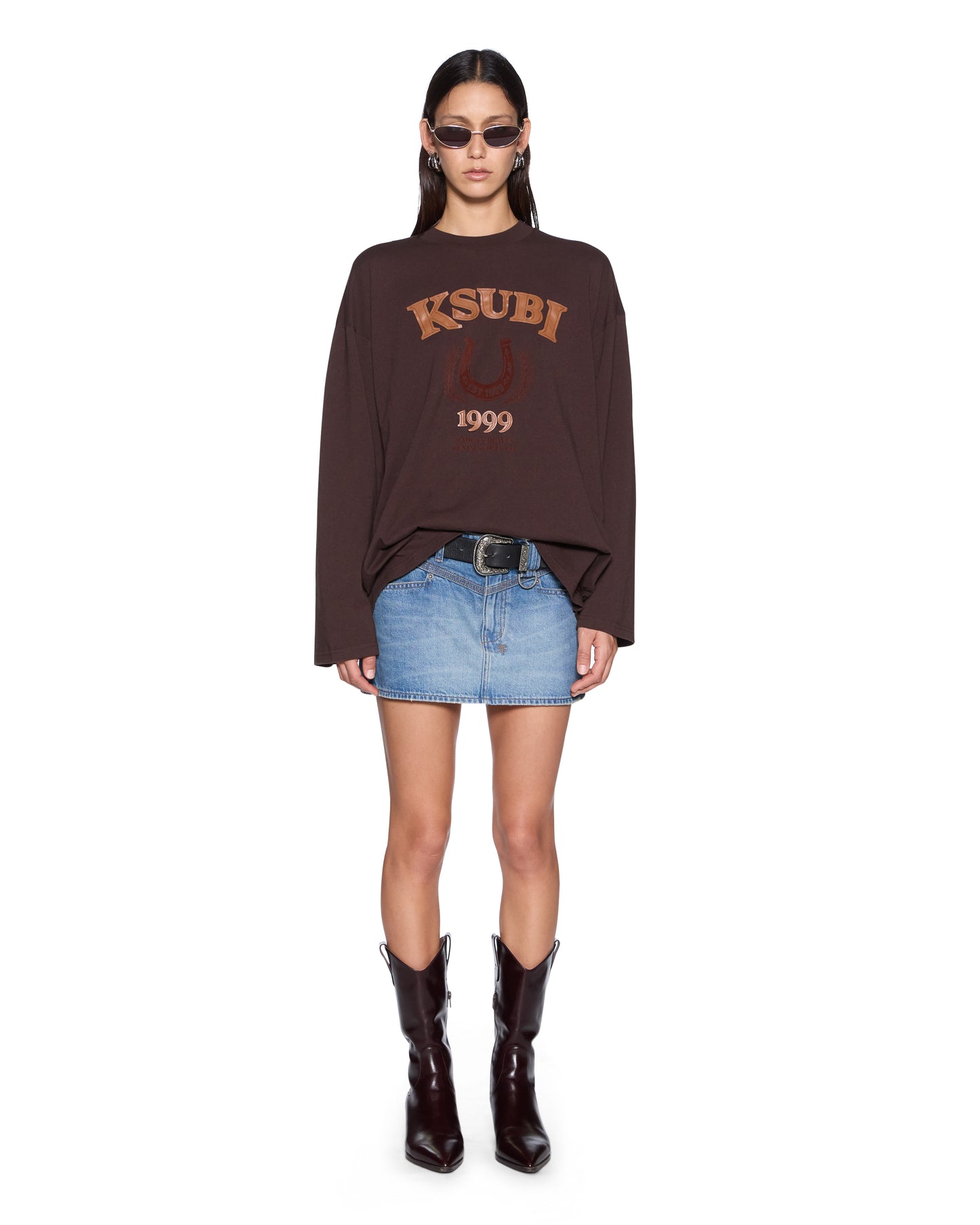 Ksubi | Ksubi Ranch Altar Bf Ls Tee - Chocolate
