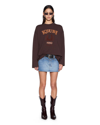 Ksubi | Ksubi Ranch Altar Bf Ls Tee - Chocolate