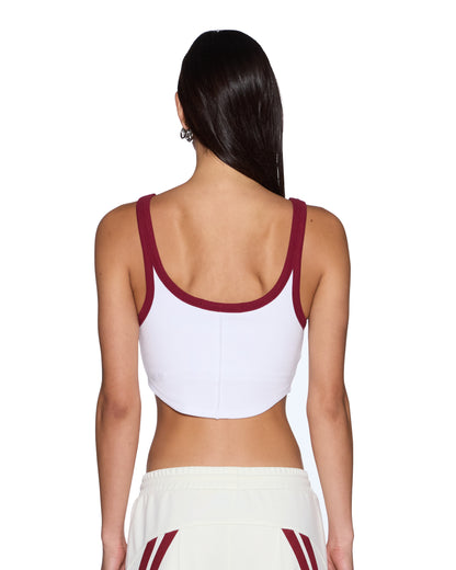 Ksubi | Badge Chloe Crop Tank - Off White