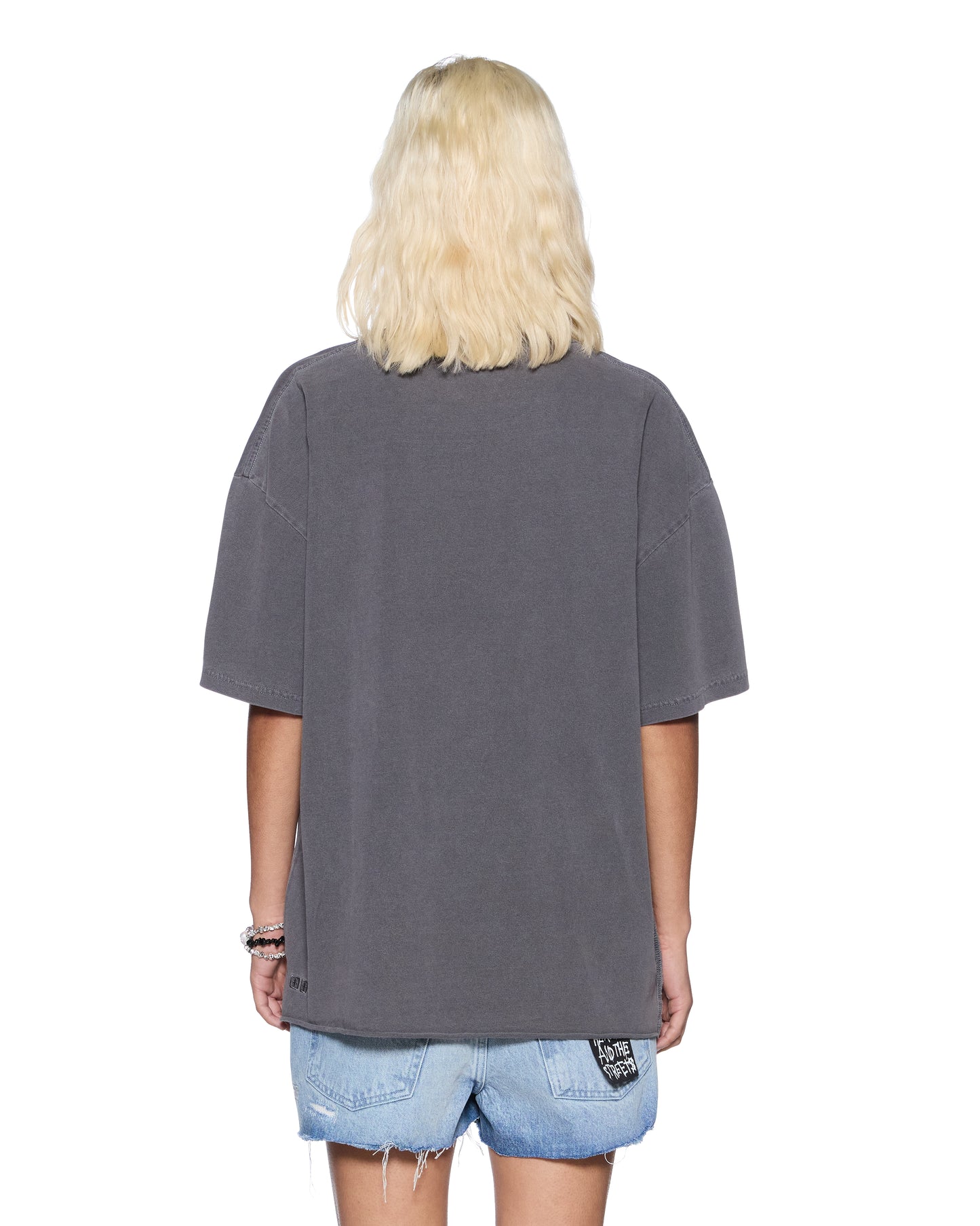 Ksubi | Sott Stamp Boyfriend Short Sleeve Tee - Charcoal