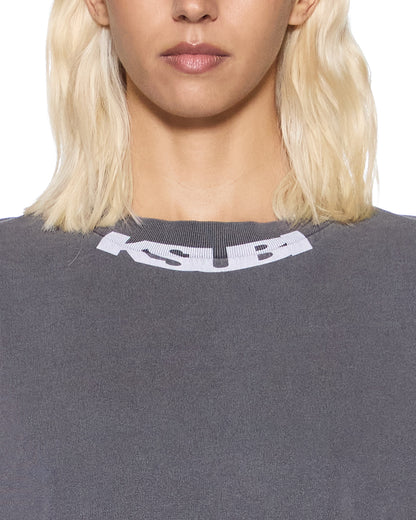 Ksubi | Sott Stamp Boyfriend Short Sleeve Tee - Charcoal