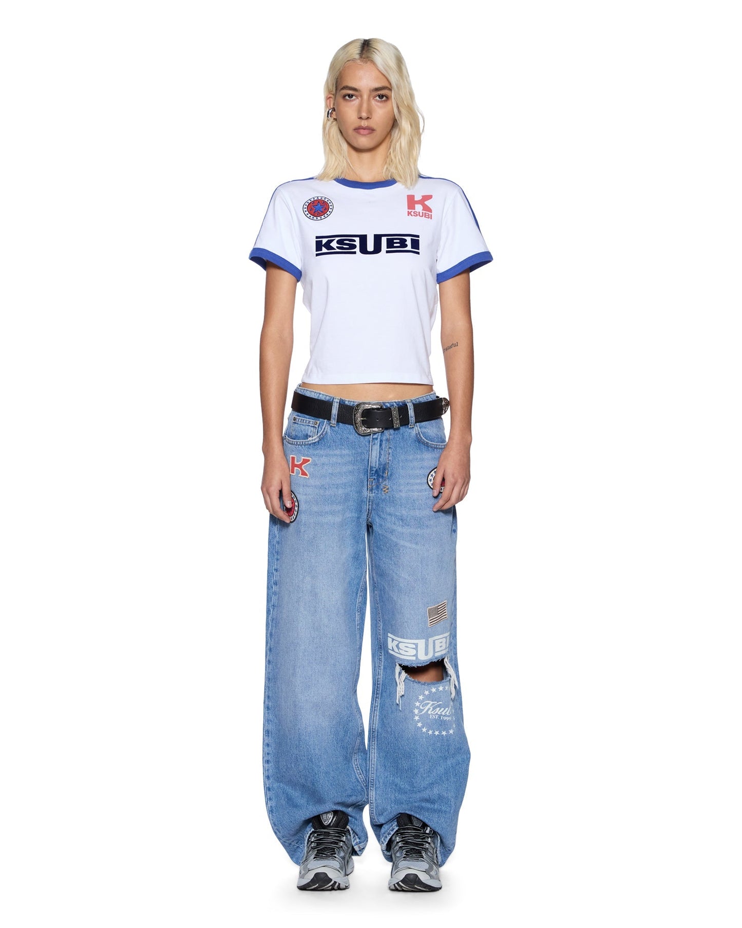 Ksubi | Union Shruken Tee - White
