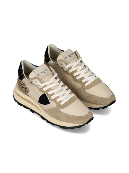 Philippe Model | Tropez Haute Low - Mondial Leo Glitter / Sable Noir