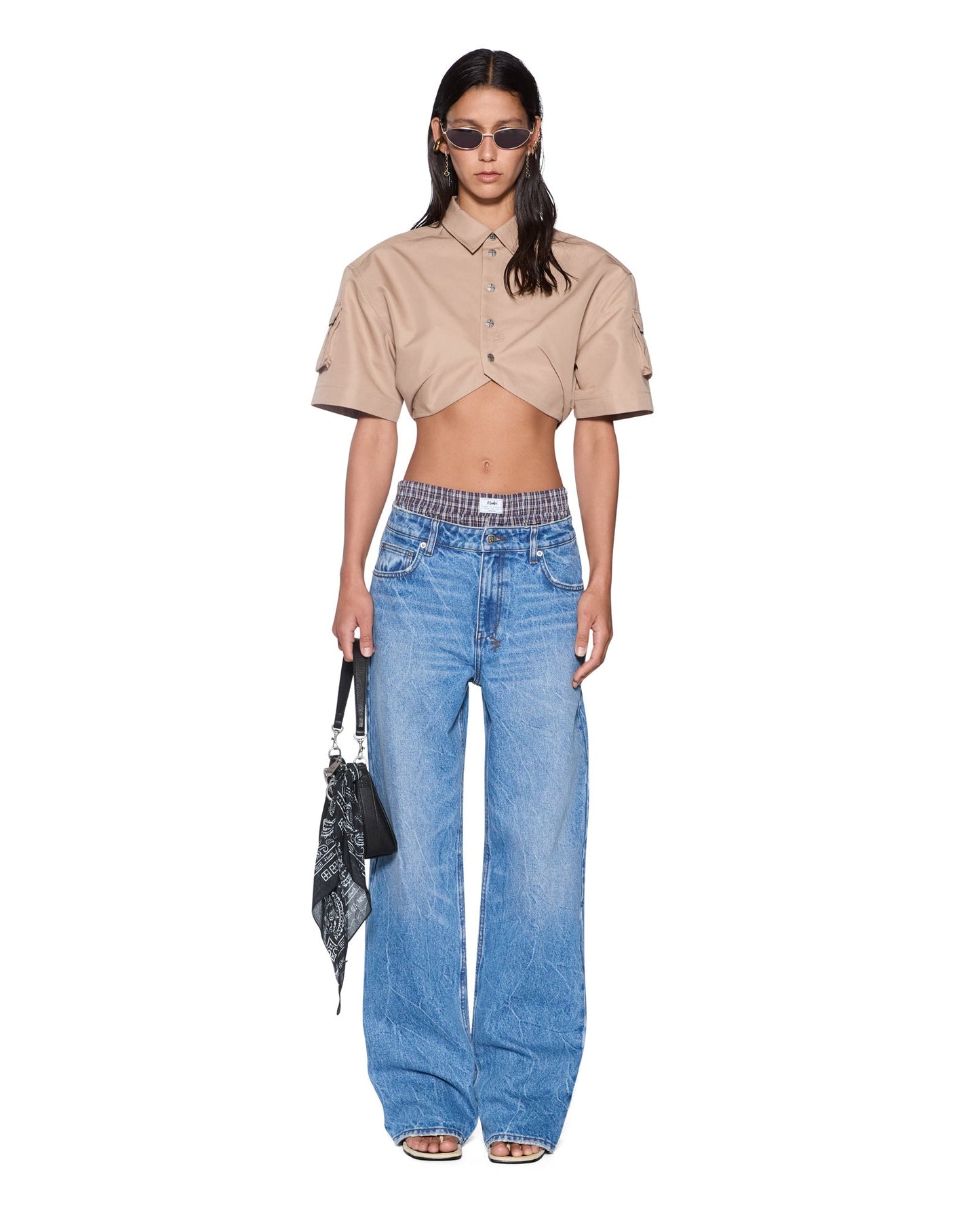 Ksubi | Barker Crop Ss Shirt - Tan