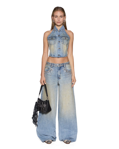 Ksubi | Lennox Top - Field Blue Spark