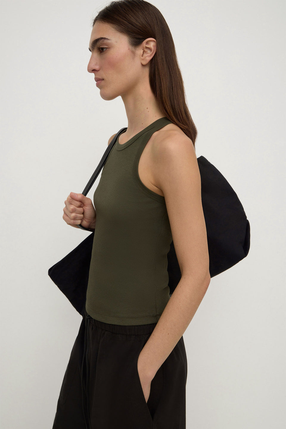 Assembly Label | Tabitha Rib Tank - Dark Military