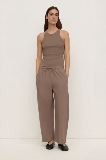 Assembly Label | Tabitha Rib Tank - Dark Sand