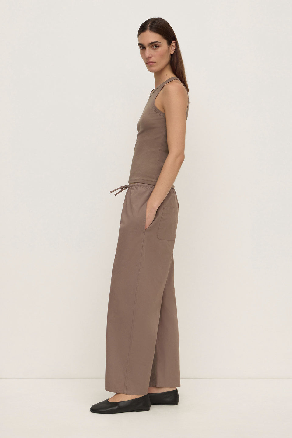 Assembly Label | Tabitha Rib Tank - Dark Sand