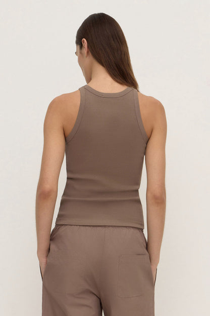 Assembly Label | Tabitha Rib Tank - Dark Sand