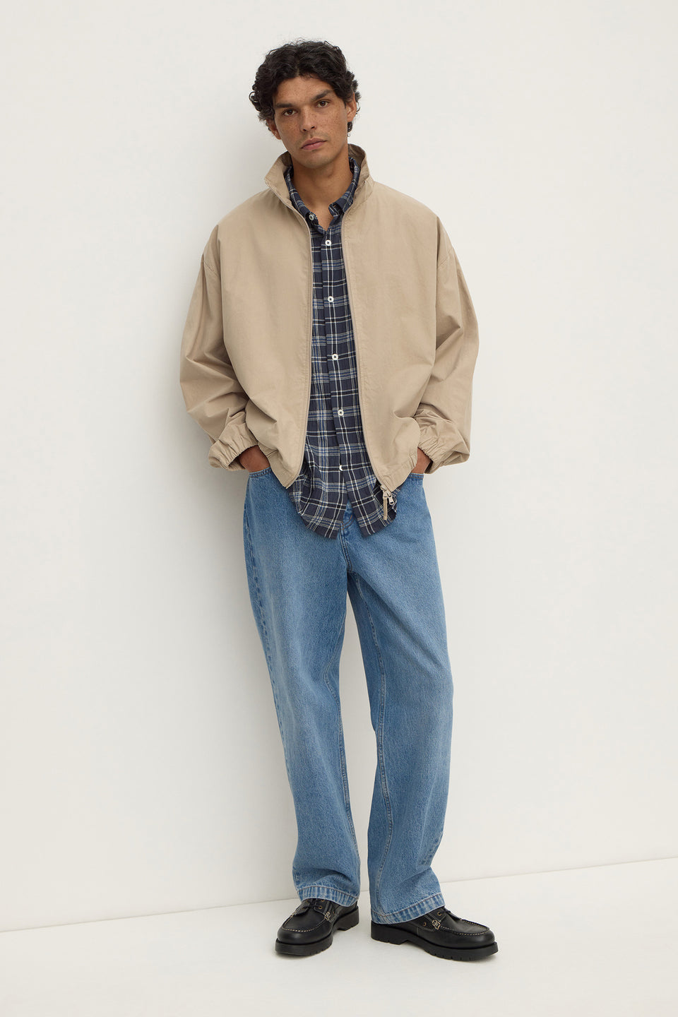 Assembly Label | Tane Check Short Sleeve Shirt - True Navy