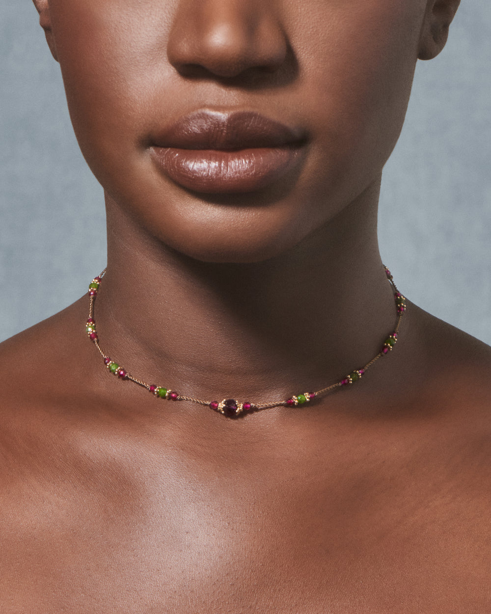 Tityaravy | Uma Necklace - Micron/Diopside/Rubellite/Amethyst