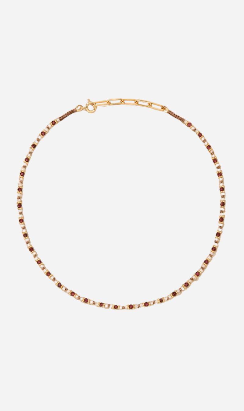 Tityaravy | Kravat Necklace - Garnet