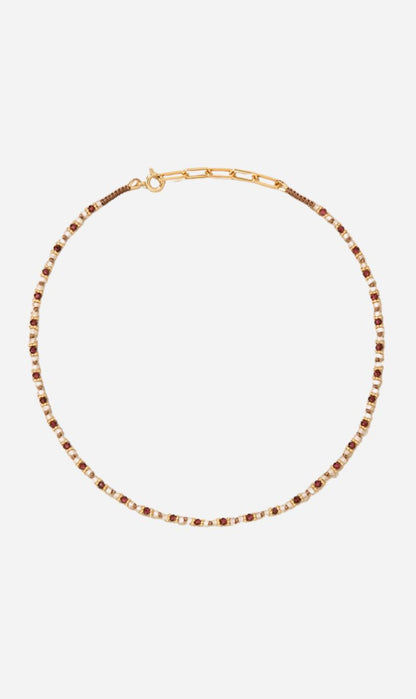 Tityaravy | Kravat Necklace - Garnet